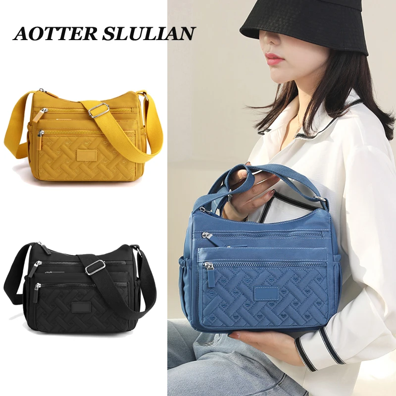 Bolsas de luxo das mulheres, Moda Casual Oxford Zipper Crossbody Bolsa de Ombro, Senhora Feminina Grande Capacidade Balde Sacolas Para Viagem