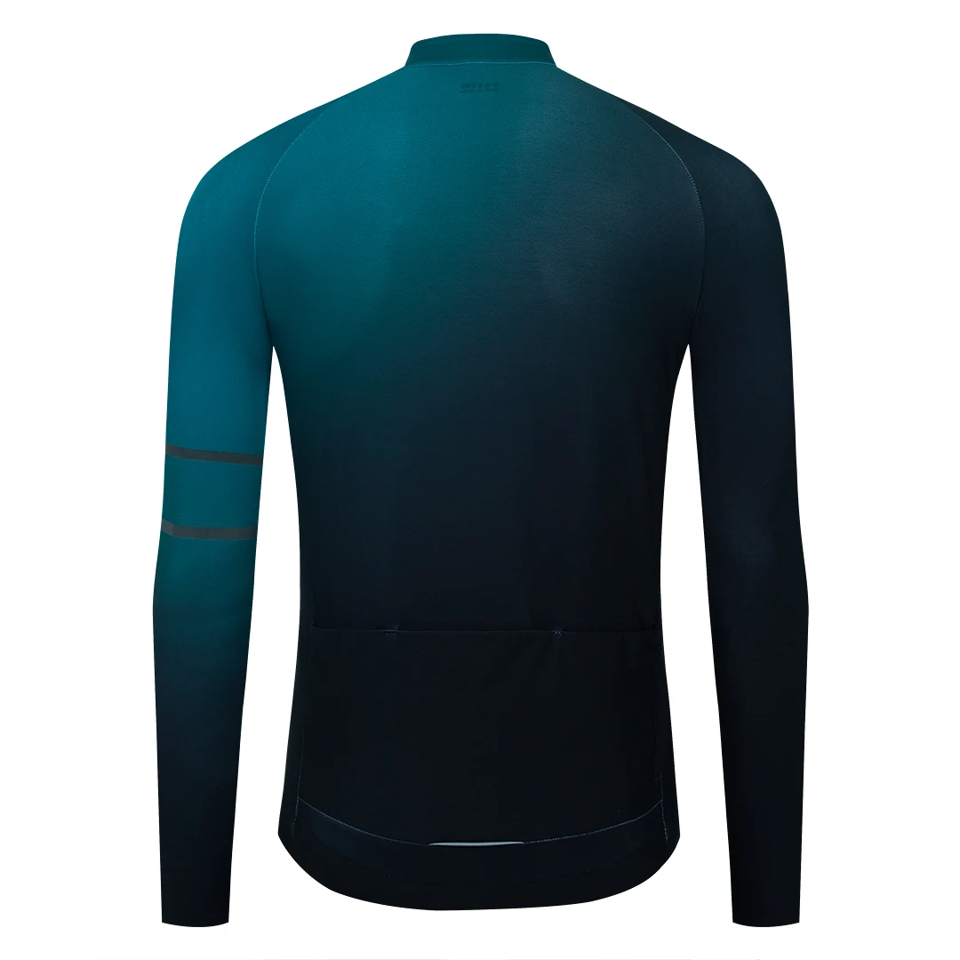 YKYWBIKE Men\'s Cycling Jersey Autumn&Winter Warm Thermal Thin Fleece Riding Clothing Road Bike Long Sleeve Jacket Bicycle MTB