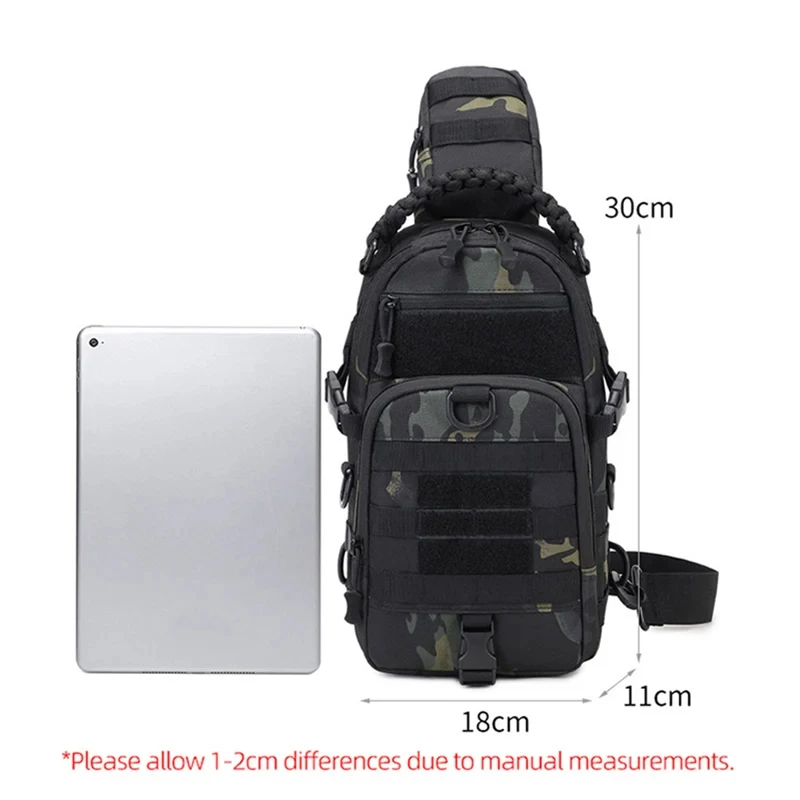 Men's Waist Bag Outdoor Sports Shoulder Fanny Packs Camping Hiking Fishing Climbing Chest Pack for Male Travel Sling Chest Bags