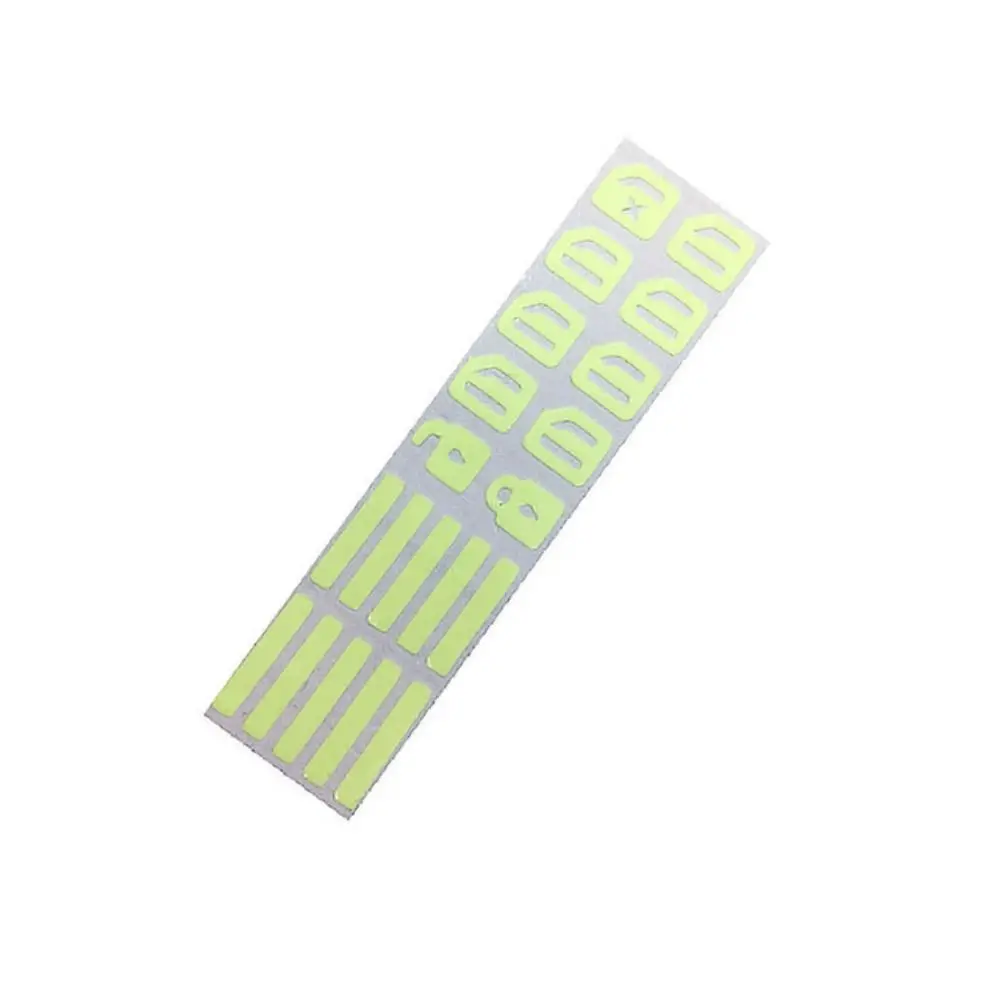Night Glowing Car Button Luminous Sticker Waterproof Fluorescent Car Switch Fluorescent Decals Wear-resistant Universal