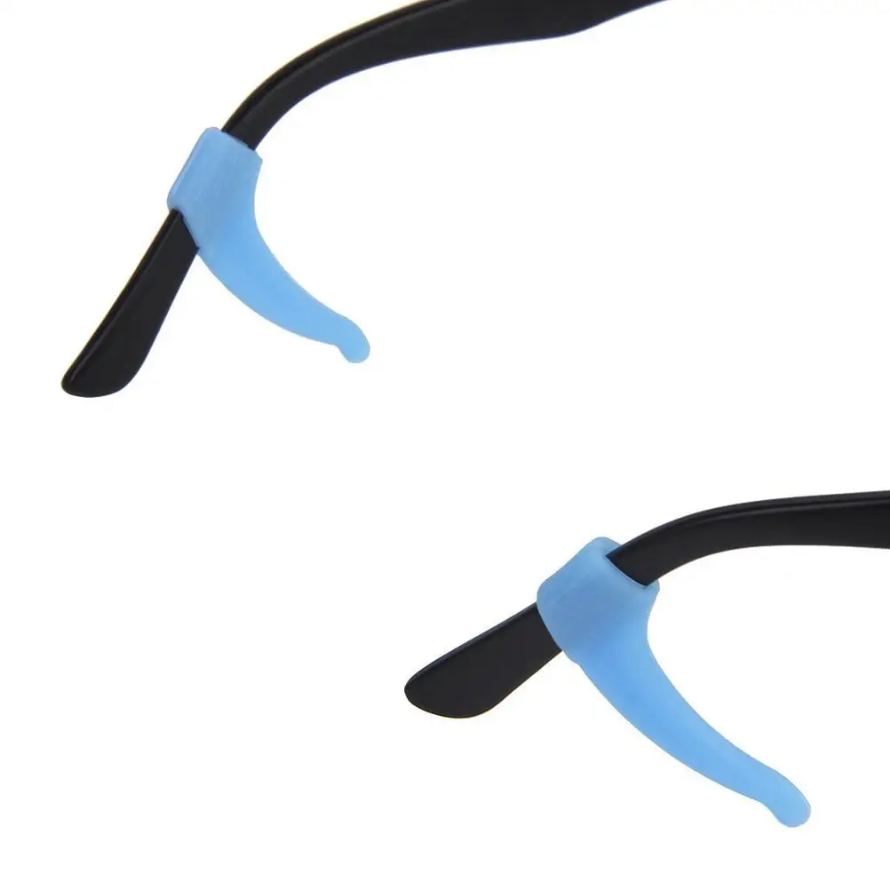 Practical Eyeglasses Holders Sky Blue 6x25mm Silicone Non Slip Ear Hooks for Sports Travel Glasses Anti Slip Holder Comfortable