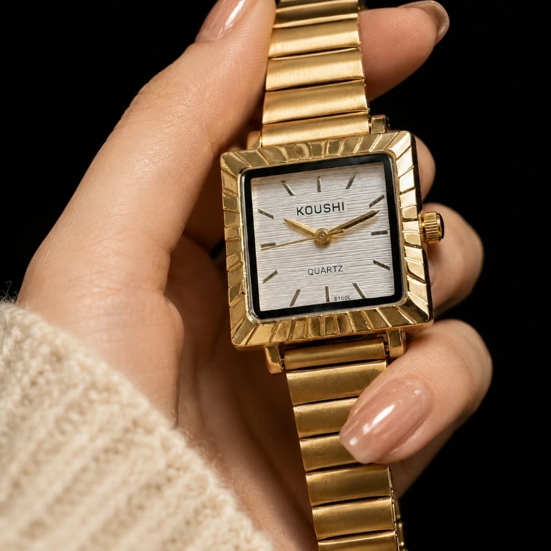 Luxury Vintage Square Watches For Women Fashion  Minimalist Women Quartz Wristwatch Elegant Dress Ladies Clock Gift reloj mujer