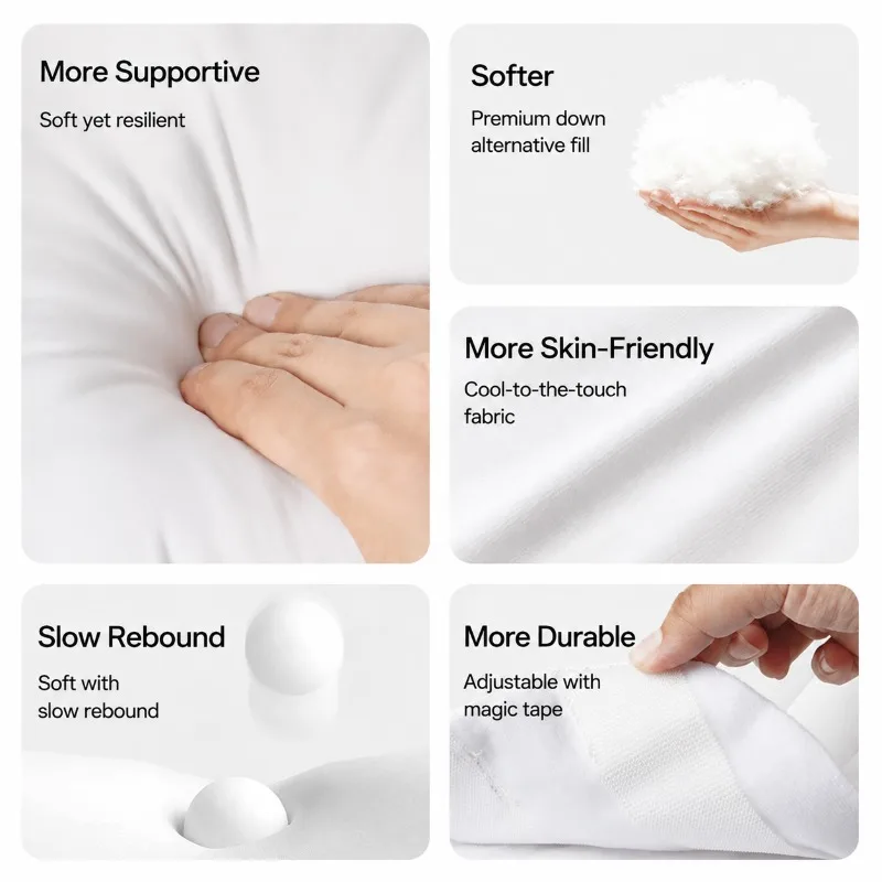 Thermal Lumbar Support Cushion for Night Rest Contoured Waist Prop Relieve Waist Strain Maintain Healthy Spinal Posture