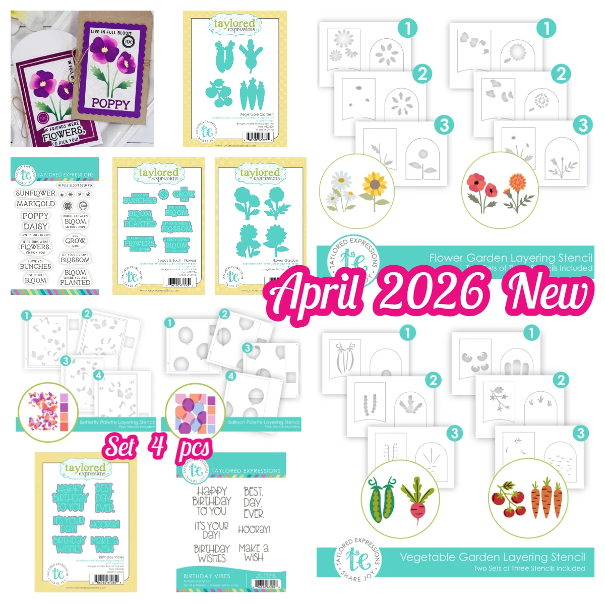 

April 2026 New Taylored Vegetable Garden Flower Garden Layering Stencil Metal Cutting Dies Stamp for DIY Handmade Scrapbook Card