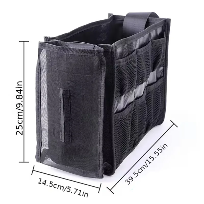 Large Capacity Makeup Artist Bag Multilayer Mesh Cosmetic Tools Organizer Crossbody Shoulder Bag for Makeup Stylists Hairdresser
