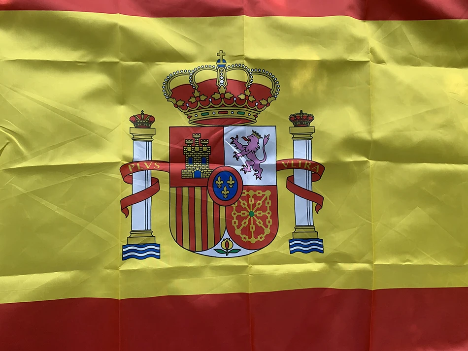 SKY FLAG-bandera de España de 90x150cm, 3x5 pies, ES España, bandera española de fútbol Super Poly, bandera interior y exterior para celebración, banderas grandes