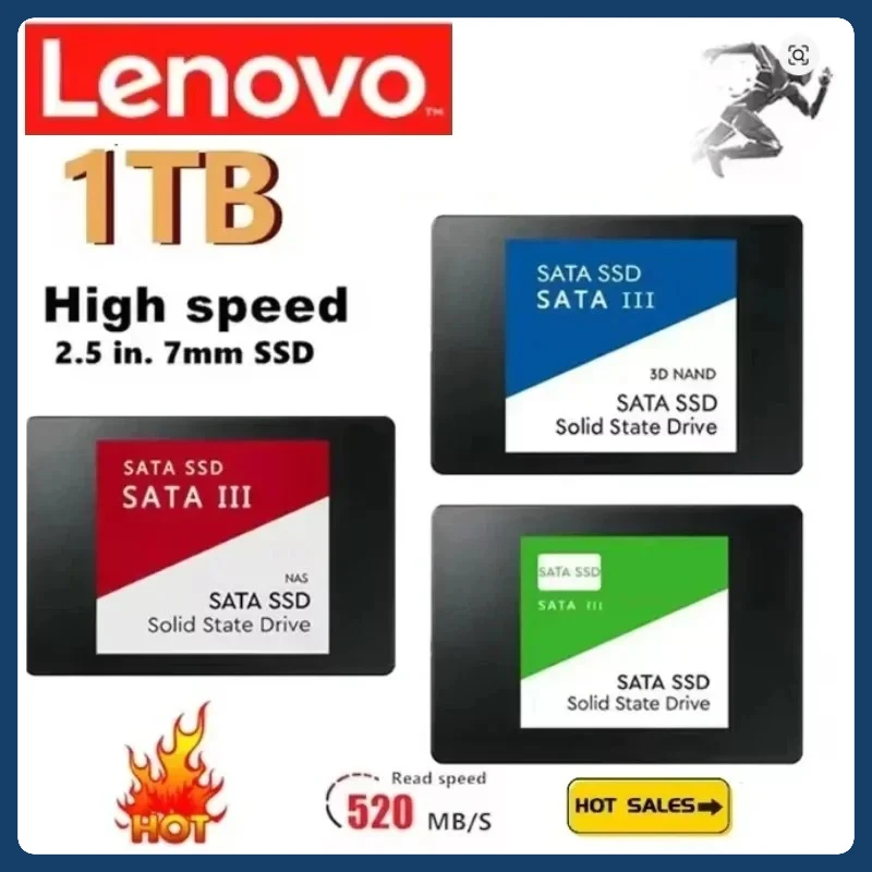 Lenovo External Hard Disk 4TB SSD  For Internal Hard Drive Sata3 Interface Portable High Speed Solid State Drive For Laptop