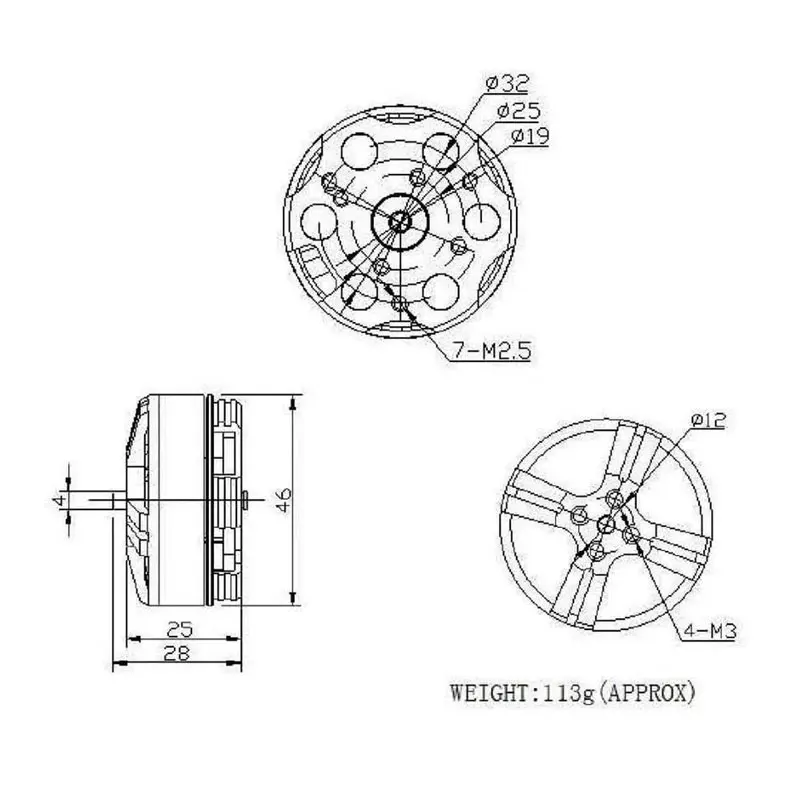 Dys be4108 380kv 480kv 580kv 720kv bürstenloser Motor rc Hubschrauber mehrachsige externe rotierende Hoch geschwindigkeit motor teile Spielzeug