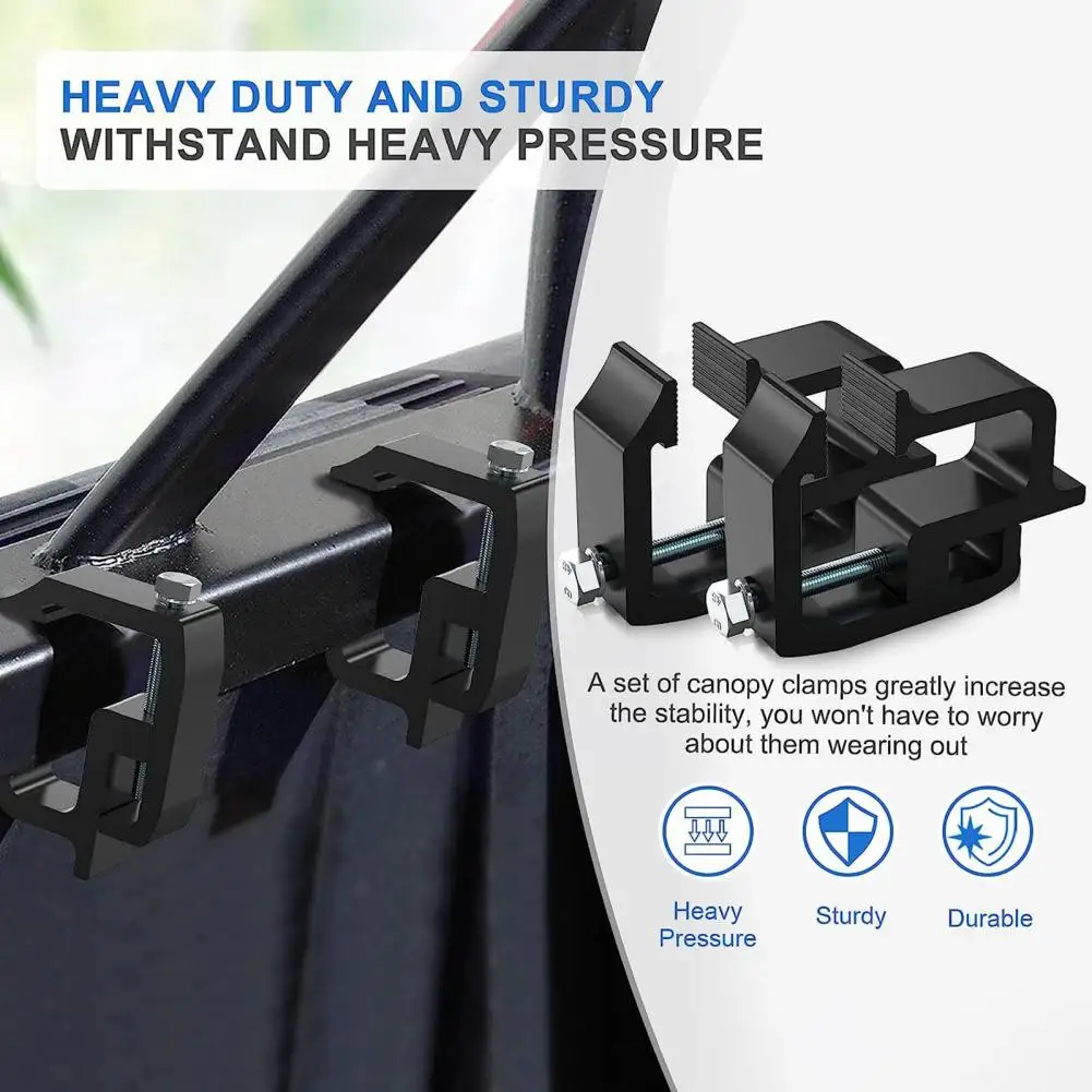 Aluminum Mounting Clip Easy Installation Camping Clip Heavy Duty Truck Cap Clamps Secure Mounting Clips for Camping High