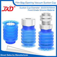JXD ZP3P Series Pneumatic Suction Cup ZP3P-T40/50JT2SF Double Layer Vacuum Sucker With Screw
