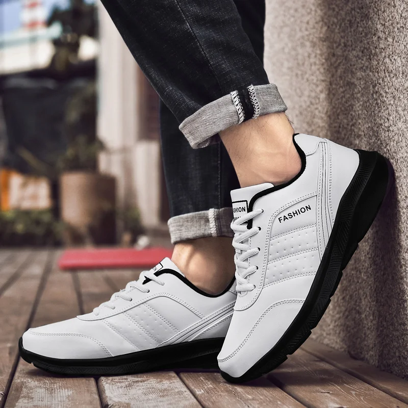 

Rubber Sole Ecoleather Men's Shoes 50 Casual Sneakers For Men 41 Tennis Para Basketball Sports Models Shors Shose Trainners