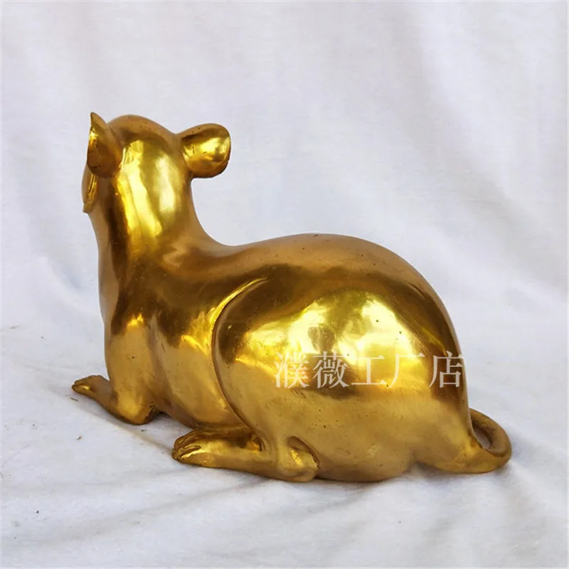 Brass mouse Brass mouse ornament Rat Home Decorations Large Brass Mouse Ornament