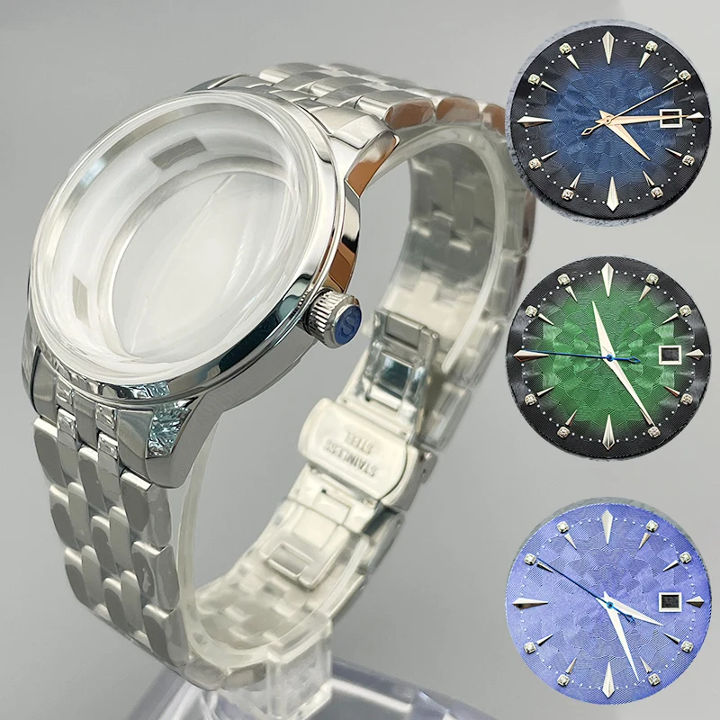 40mm Cocktail Case NH35 Case With Arch Glass Mod For NH36 NH38 4R 7S Movement 35mm Dial Mechanical Watches Replacement Parts