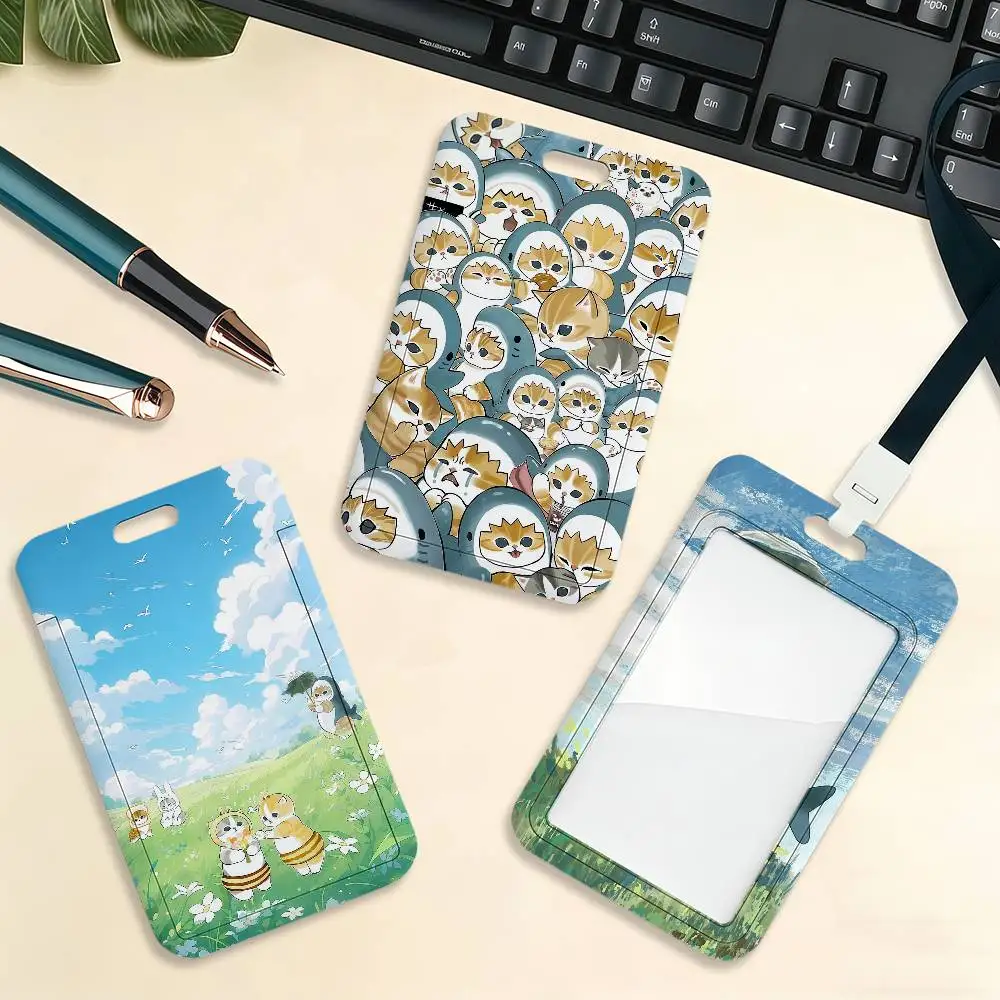 Cute Cat M-MofusandES Card Holder Cardcase Home Use Bank Credit Student ID Subway Work Permit Protective Sleeve