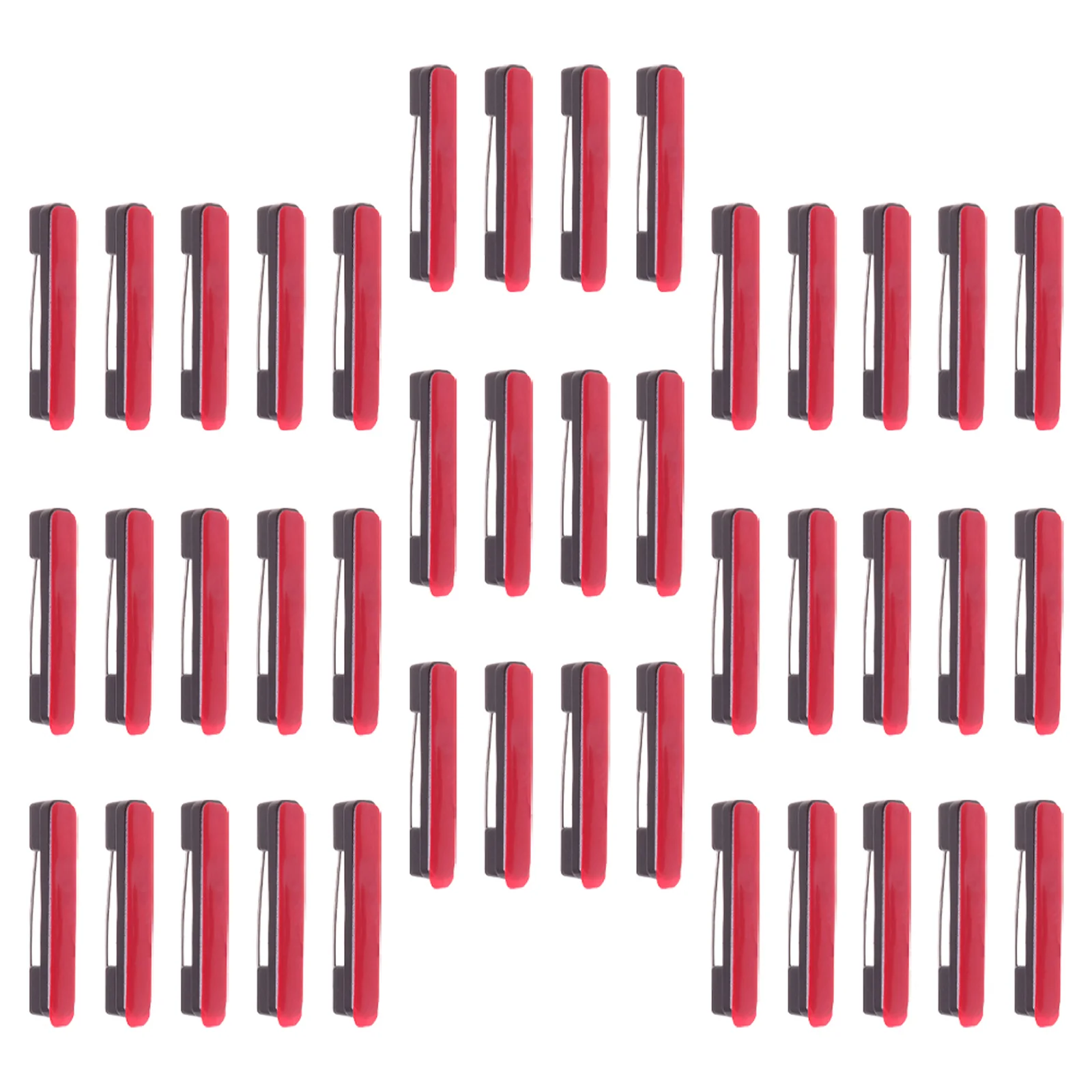 

60Pcs Plastic Safety Pin Self-Adhesive Badge Holder Pin for Id Name Tag Mounting Craft Decoration Student Staff Accessory