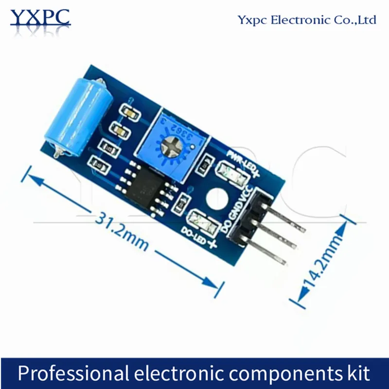 (1-5-10)pcs/lot Vibration Sensor Module SW-420 Normally Closed Vibration Switch Alarm Sensing Module for Security And Monitoring