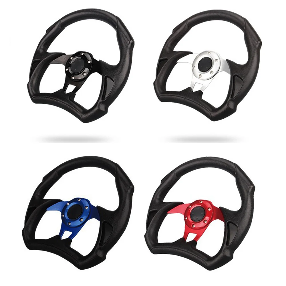 Universal Car Steering Wheel 13 Inches 320MM Aluminum Leather Aluminum Racing Sport Steering Wheel With Logo Auto Accessories