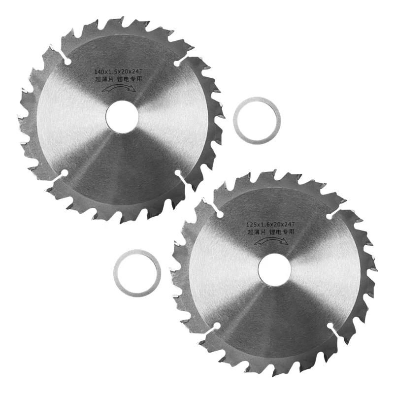 125mm/140mm Đĩa Cắt Mini Lưỡi Cưa Tròn Cho Gỗ Nhựa Kim Loại Xoay Dụng Cụ Cắt 24 Răng Sawblade