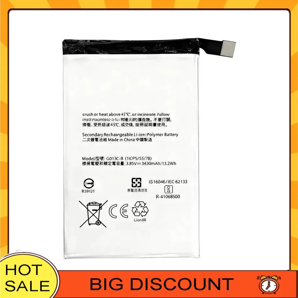

For Htc Google Pixel 3 XL 3XL Long Lasting Mobile Phone Battery 3430Mah G013C-B