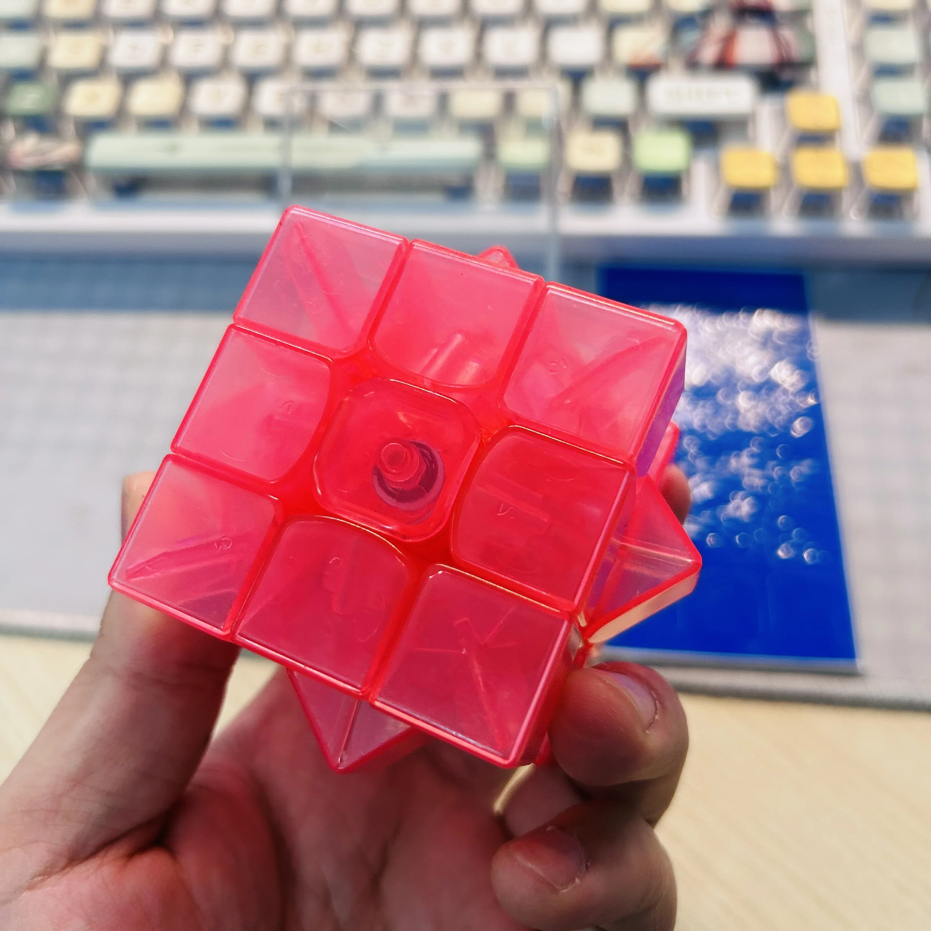 Gan357 Cube rose transparent édition limitée 3x3 Cube Collection Gan 3x3x3 Cube magique