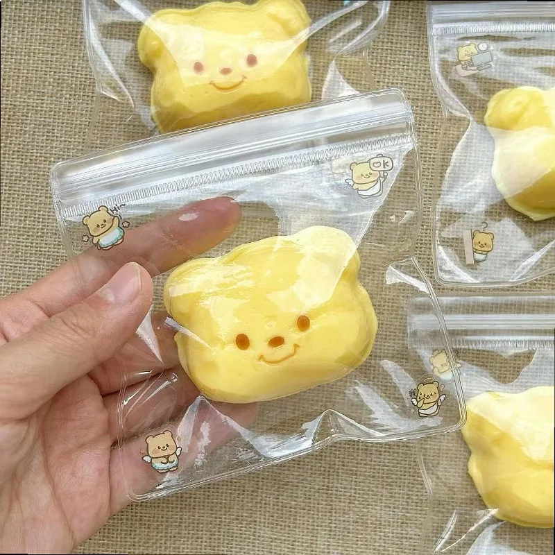 Wholesale Silicone Butter Bear Squishy Toy Handmade Stress Relief Decompression Gift