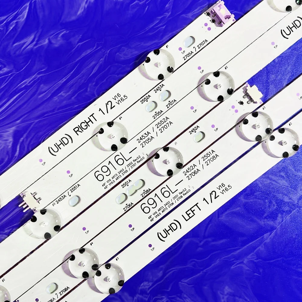 LED backlight strip for TV 49UJ654T 49LH570V 49LH5100 49UH610V 49UH620V 49UH603V 49UH610A LC490DGE FJ M2 LC490DUE FJ A1