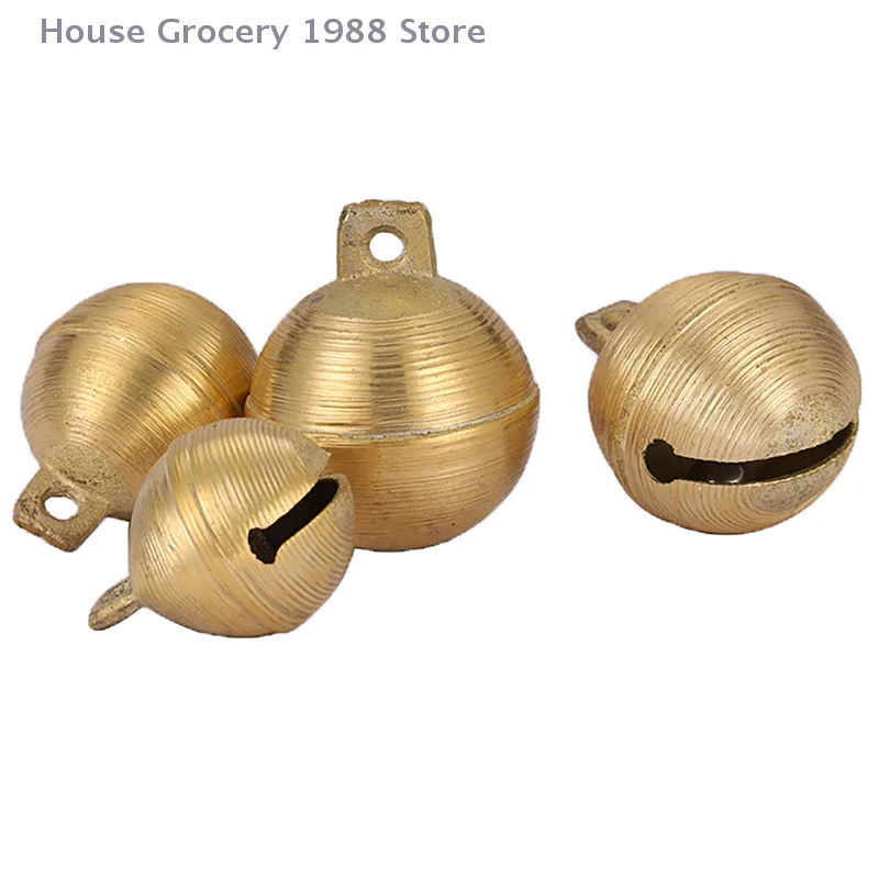 Brass Drop Bell Chinese Good Luck Tinkle Bell Charm For Bracelet and Anklet Garden decorations