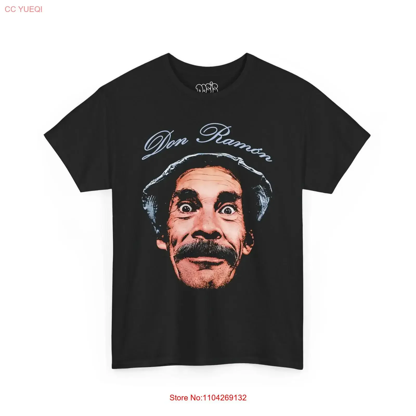 Camiseta Vintage Retro de Don Ramón Valdés, Estilo Lavado, Unisex, Moda Urbana, Ligeramente Holgada, para Uso Diario, con Gráficos