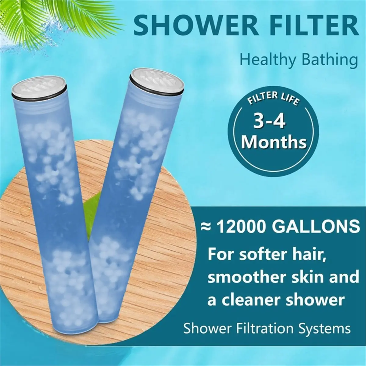 【COUNTDOWN DEAL】 4 Pcs Shower Filter for MakeFit SSJ781/DSSJ781/ DSSJ781-01& HOPOPRO HSF-002 Shower Head Filter Replacement