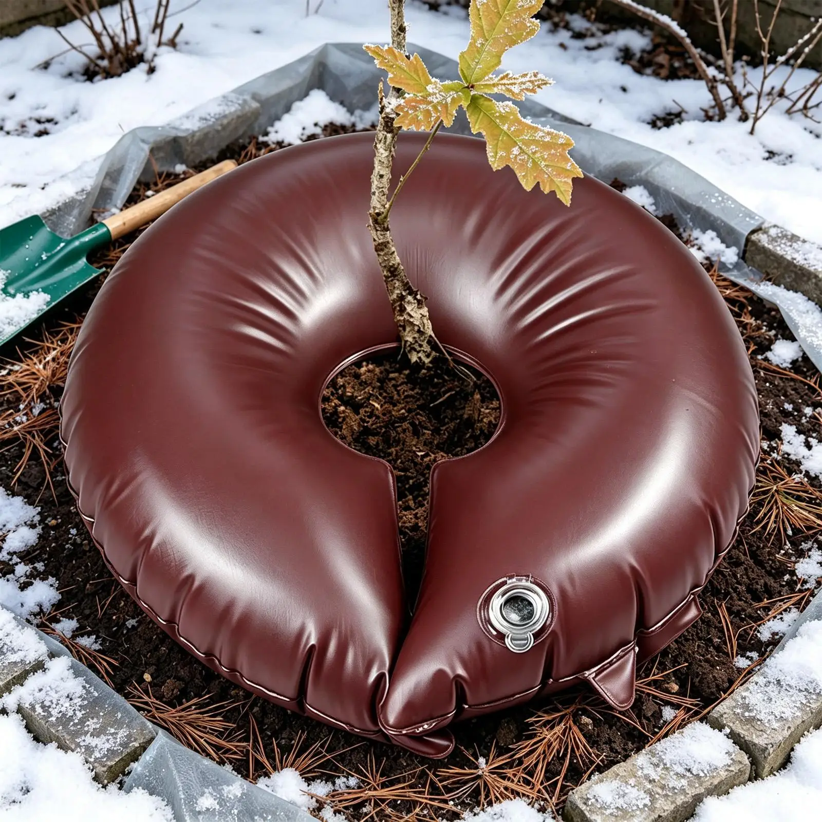 Watering Ring for Trees Drip Irrigation Tool 15 Gallon Slow Release Tree Watering Ring for Saplings Backyard Landscaping Garden