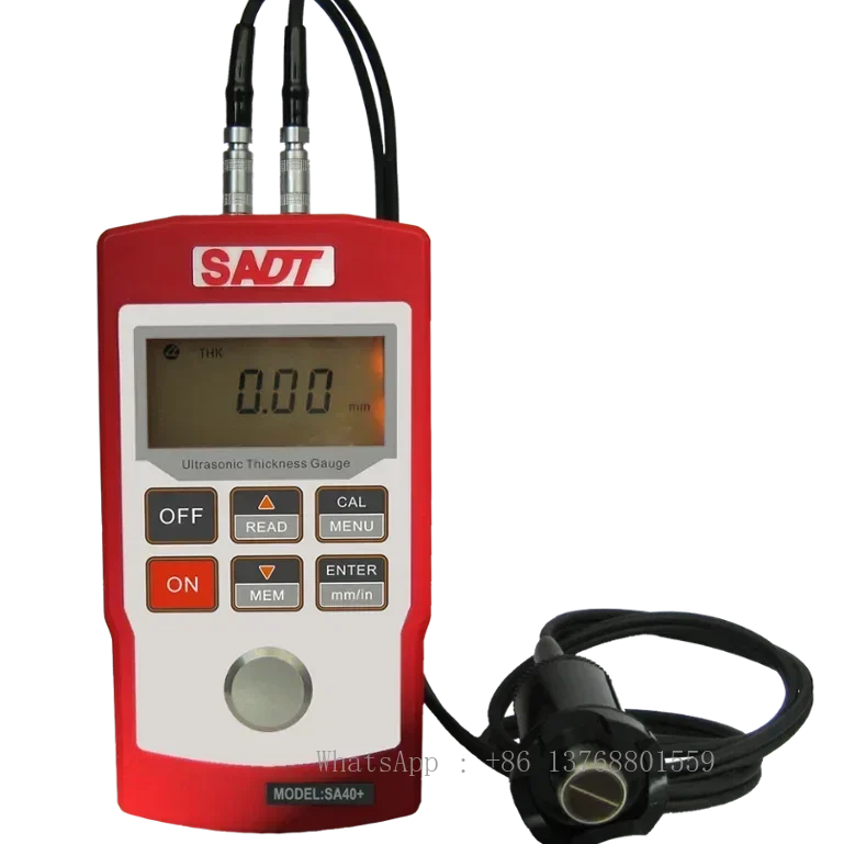 SADT Wall Ultrasonic Thickness Gauge SA40+ Can Test Thickness Of Metal And Plastic Covered With Coating