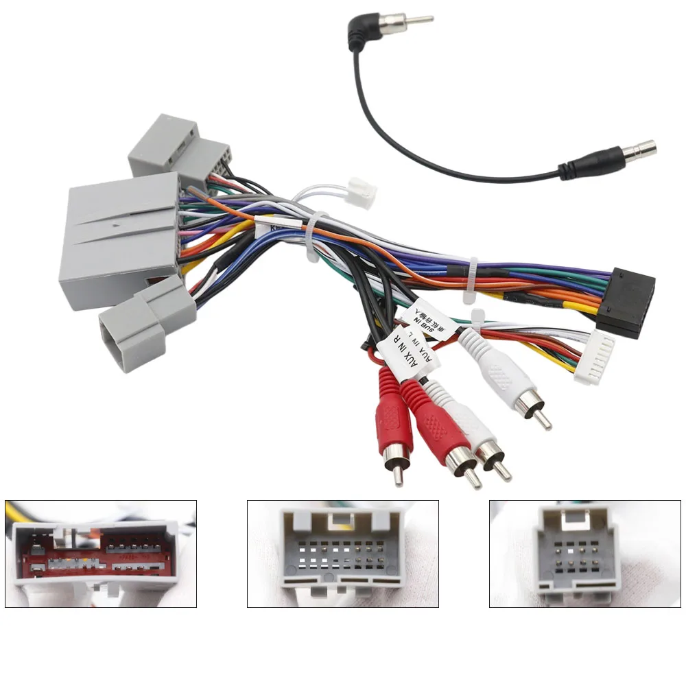 16Pin CANBUS Wiring Adapter For Ford Explorer Mustang F150 Expedition Blazer Retain SWC & Android Radio Harness Kit