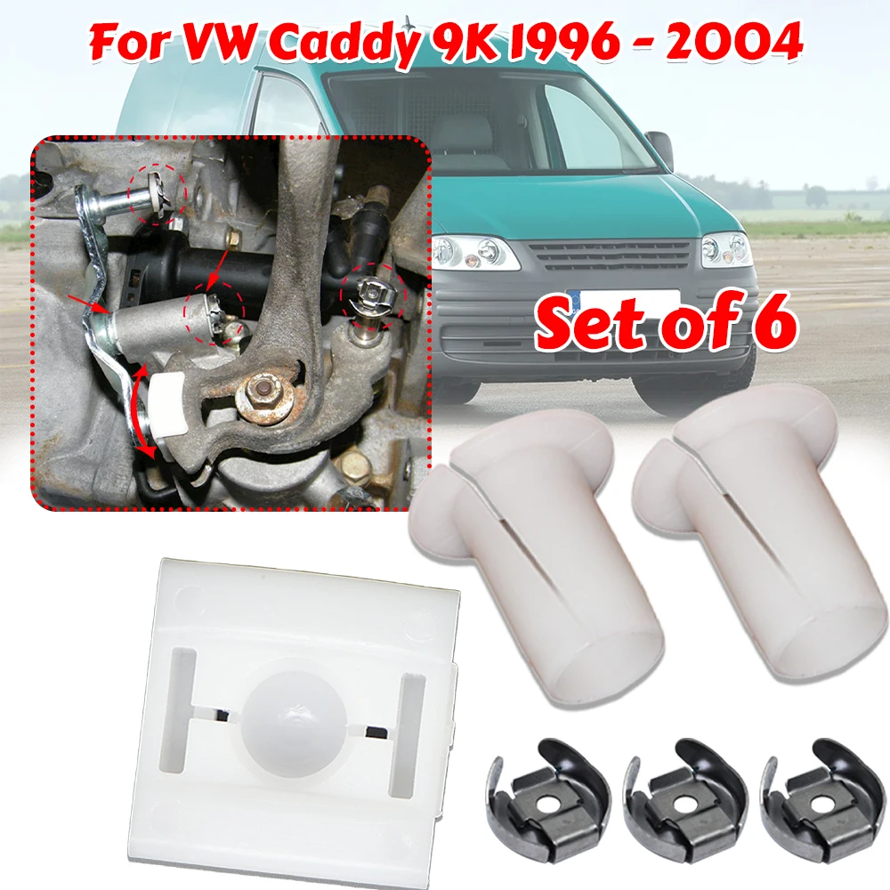 

Gear Selector Wiring Lock Washer Shift Relay Lever Slide Bush Kit Shifter Linkage Sliding Shoe Bearing Socket For VW Caddy 9K