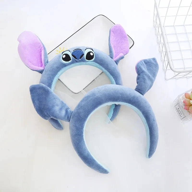 Disney Kawaii Cartoon Stitch Hairband Hair Accessories Hair Hoop Stitch Ears Headband Cosplay Adult and Kids Girls Surprise Gift