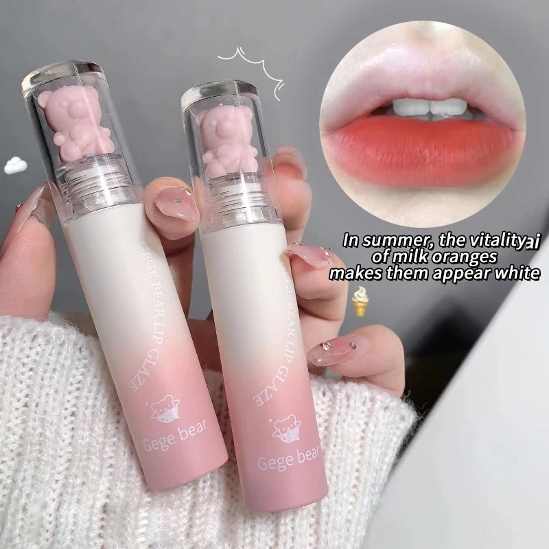 Velvet Mist Lip Gloss matte White Long-lasting Plain Price lipstick for women