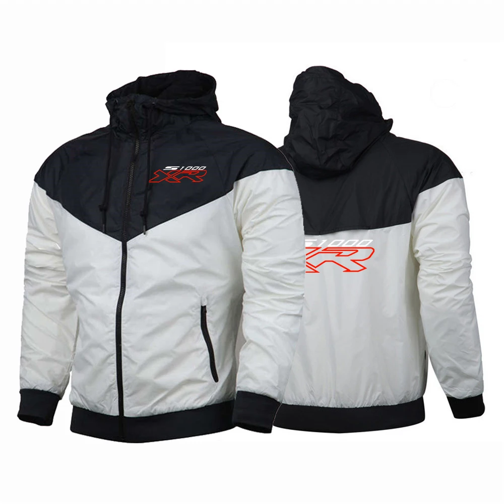 Spring And Autumn Mens Minimalist Style Daily Commute Coat 2026 Motorcycle Motorrad Fan S1000Xr Logo Print Zipper Hoodies Jacket