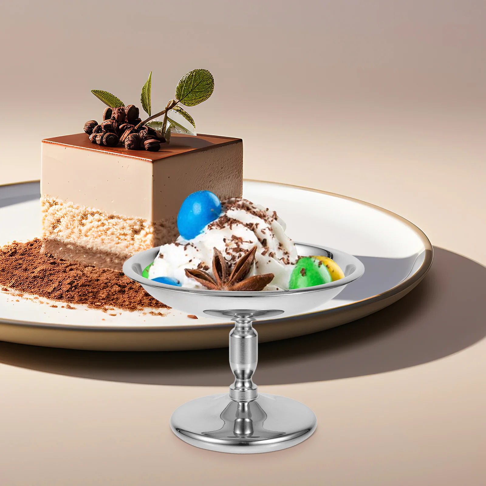 

Holders Stainless Steel Dessert Cup Self-absorbent Plant Pot Exquisite Pudding Stands