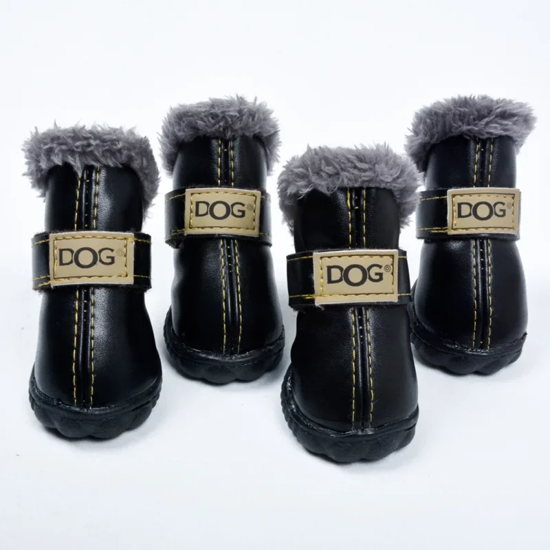 Pet Shoes Dog Thickened Snow Boots Warm Teddy Autumn and Winter Shoes VIP Shoes