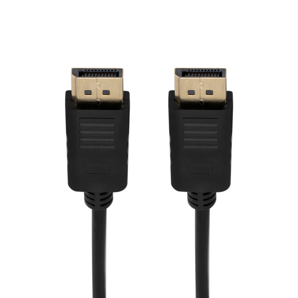 

Сверхвысокий порт дисплея к кабелю DisplayPort 1,8 м с никелированным покрытием для настольного ноутбука (черный)