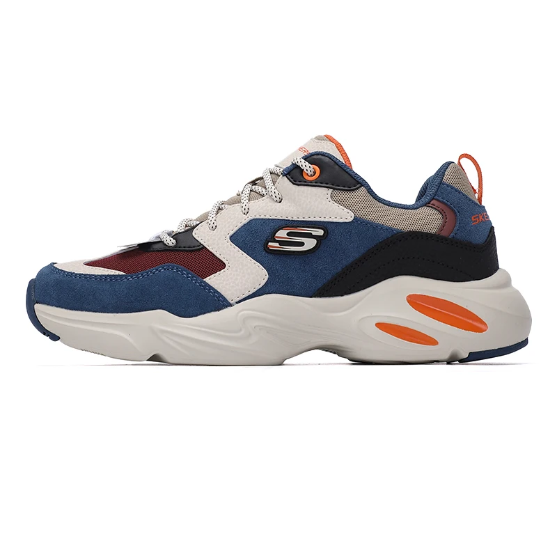 

Мужские кроссовки Skechers, модные кроссовки на толстой подошве, износостойкие, легкие, повседневные кроссовки с низким верхом 237236-Nvmt