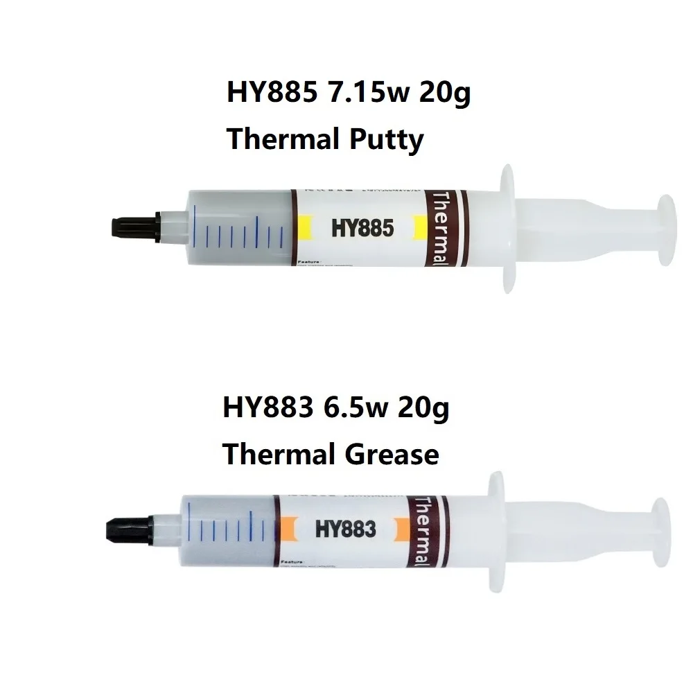 

20g Thermal Compound HY883/HY885 Conductive Grease 6.5W/7.15W Silicone Paste Heat Sink Processor CPU Cooler Cooling Fan Plaster