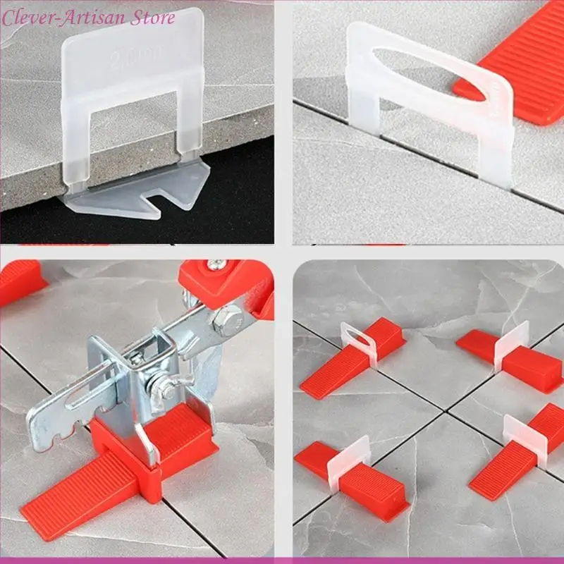 Sistema nivelación baldosas E06B Clips nivelación azulejos 100 piezas para sala estar cocina Base