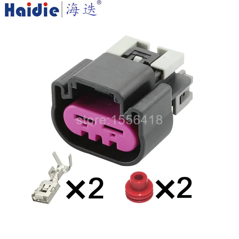 

1-50 sets 2 Pin 15454358 6.3mm Automotive Waterproof Connector Sealed Sensor Plug Electrical Auto Fan Cable Wire Socket