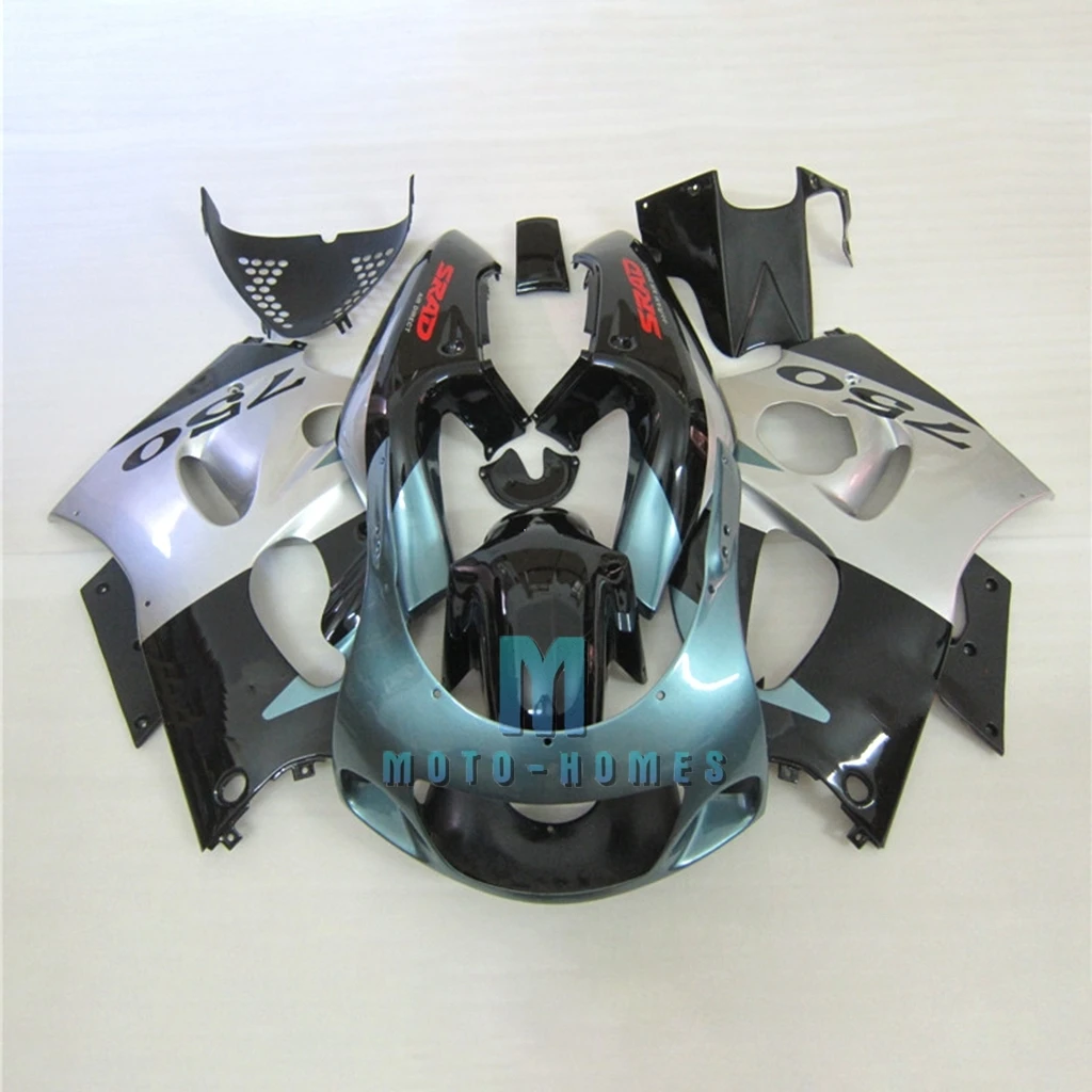 Free DIY Wrecked Fairing Set for SUZUKI GSXR600 96 97 98 99 GSX R750 SARD 1996 1997 1998 1999 ABS Plastic Road Racing Bodywork