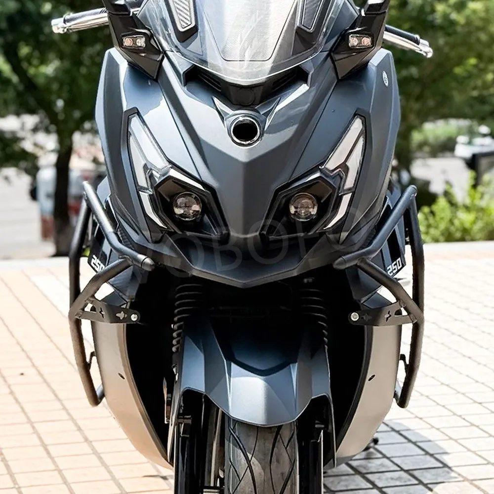 ل SYM Cruisym 250 دراجة نارية المصد الأمامي والخلفي حماية سميكة الجسم مكافحة قطرة بار تعديل الملحقات Cruisym250 #2