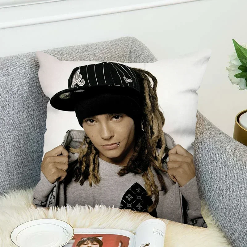 Pillow Cases for Bed, Covers for Cushion, Covers for Pillowcases, Decor Room Cushions, Tom Kaulitz, 50x50, 45x45, 45x45, 40x40