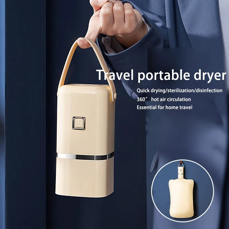 新しい-200-ワット小型電気衣類乾燥機ポータブルサイレント屋外旅行乾燥機セット-uv-滅菌機能