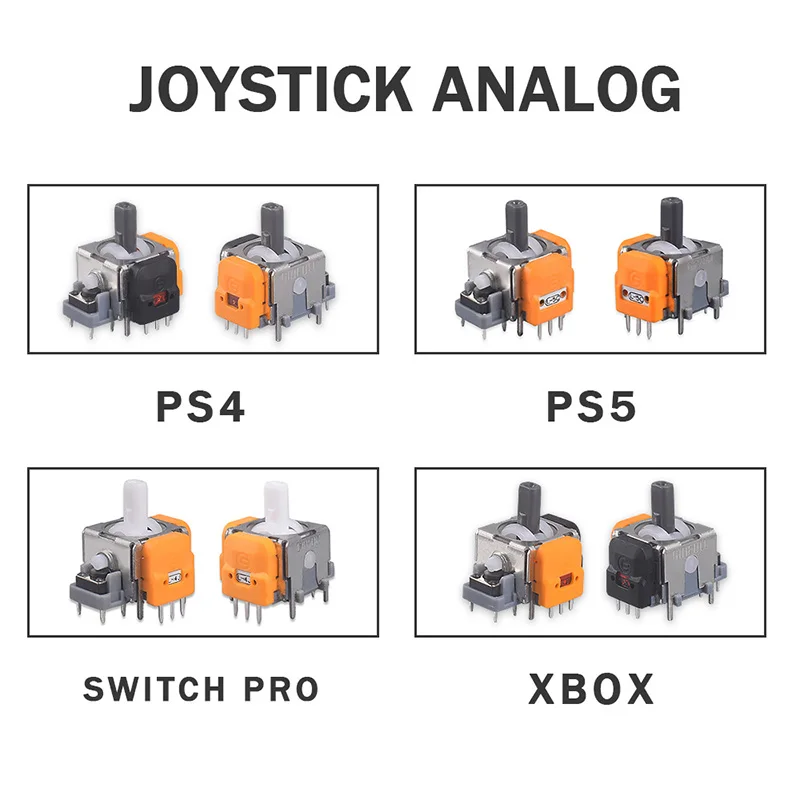Replacement Hall Effect Joystick 3D Analog Sensor ThumbStick for PS5/PS4/Xbox One/Series Controller Repair Parts Accessory
