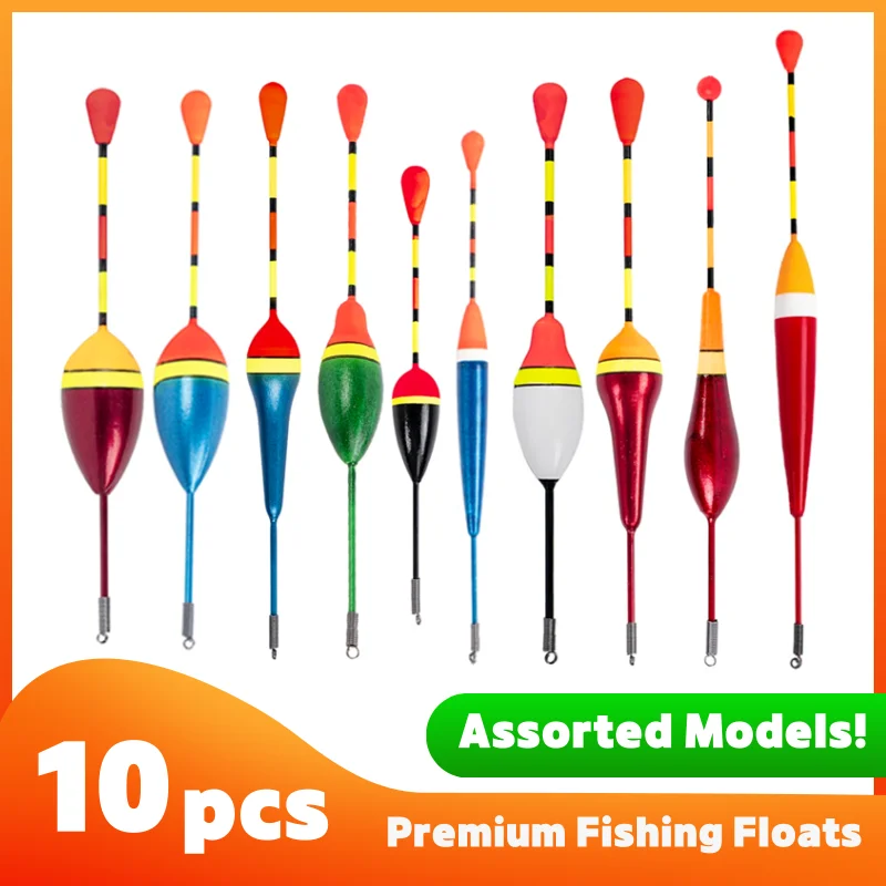 10Pcs/Lot Promotion Fishing Floats Set Mix Size Color Buoy Bobber for Fishing Accessories