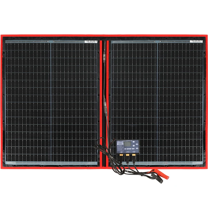 Dokio 18V 97W 150W 195W 295W Draagbaar Opvouwbaar Zonnepaneel Met 12V Controller Flexibel Zonnepaneel Voor Huis Camping Reizen - afbeelding 2